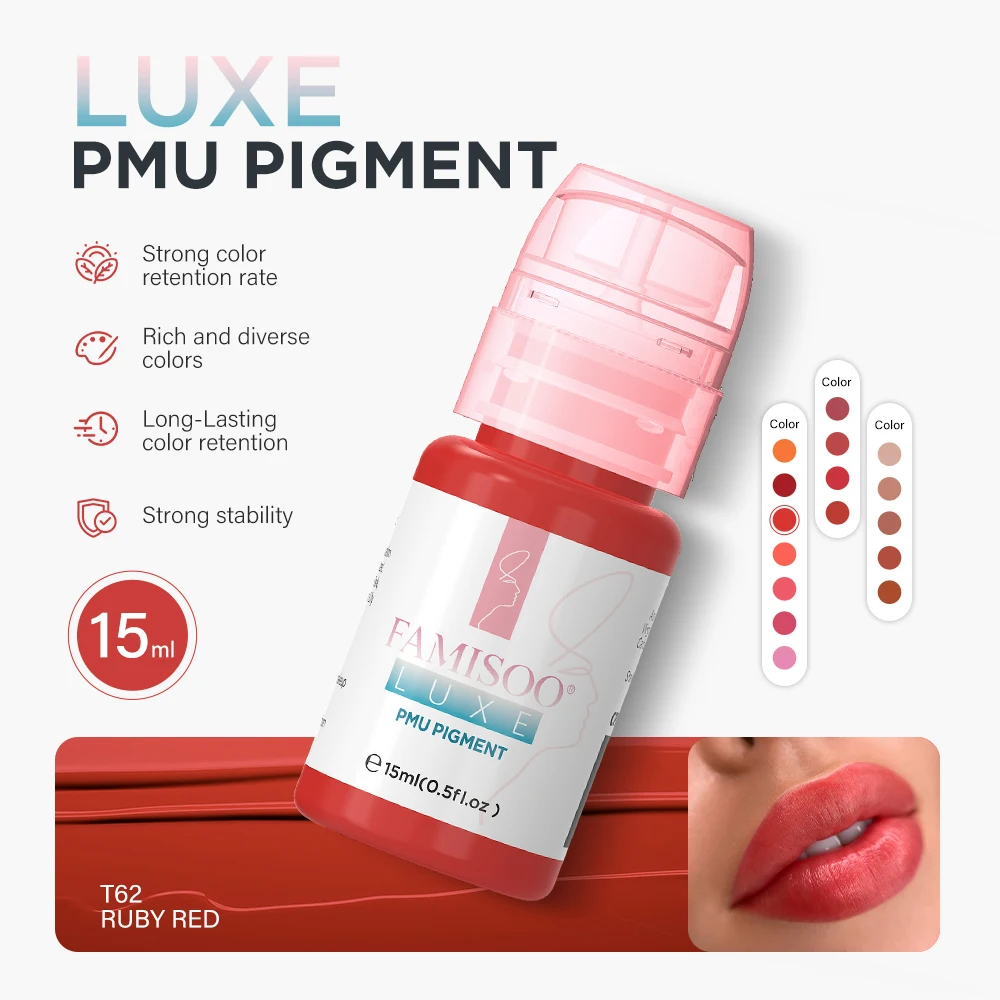 Пигмент для перманентного макияжа губ FAMISOO 15 мл, чернила для татуажа, профессиональные пигменты для микроблейдинга, микропигменты для тату, профессиональные принадлежности для микропигментации.
Пигмент для перманентного макияжа губ FAMISOO 15 мл, чернила для татуажа, профессиональные пигменты для микроблейдинга, микропигменты для тату, профессиональные принадлежности для микропигментации.