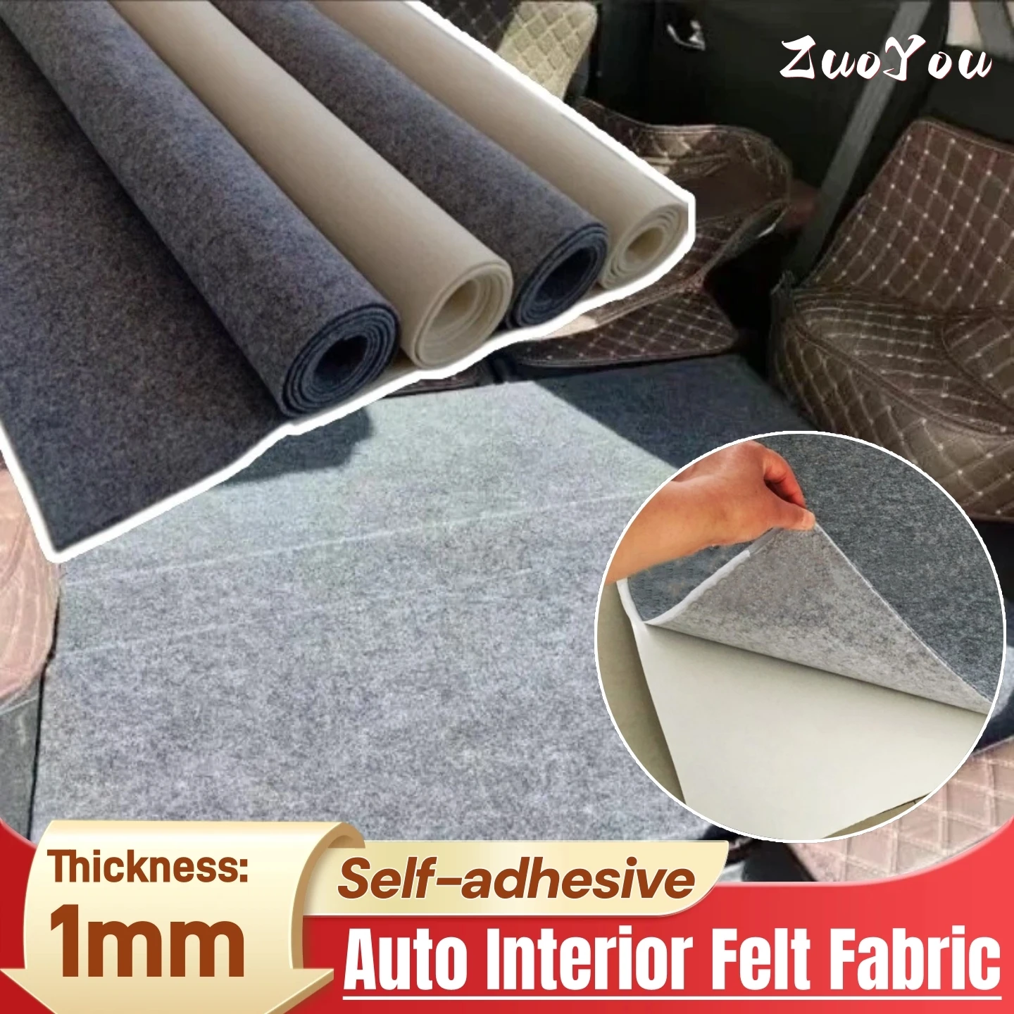 Black Self-adhesive Felt Fabric for Car Interior Upholstery Replacement Renovate Auto Trunk DIY Craft Lining Sticky Felt Cloth
Black Self-adhesive Felt Fabric for Car Interior Upholstery Replacement Renovate Auto Trunk DIY Craft Lining Sticky Felt Cloth