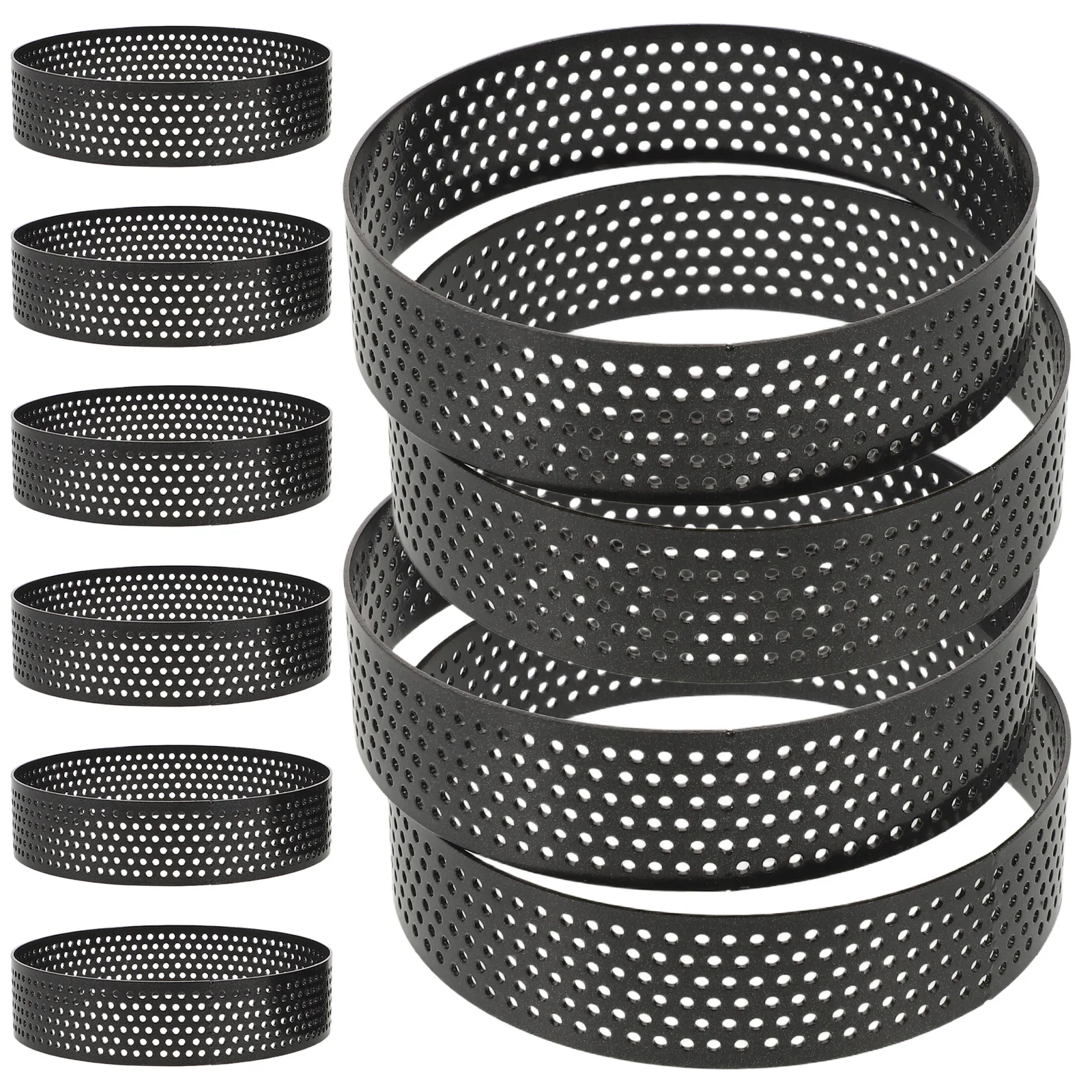 10Pcs Mousse Cake Mold Stainless Steel Round Perforated Tart Ring Mold Baking Cooking Pastry Tools for Tarts Mousse Cakes
10Pcs Mousse Cake Mold Stainless Steel Round Perforated Tart Ring Mold Baking Cooking Pastry Tools for Tarts Mousse Cakes