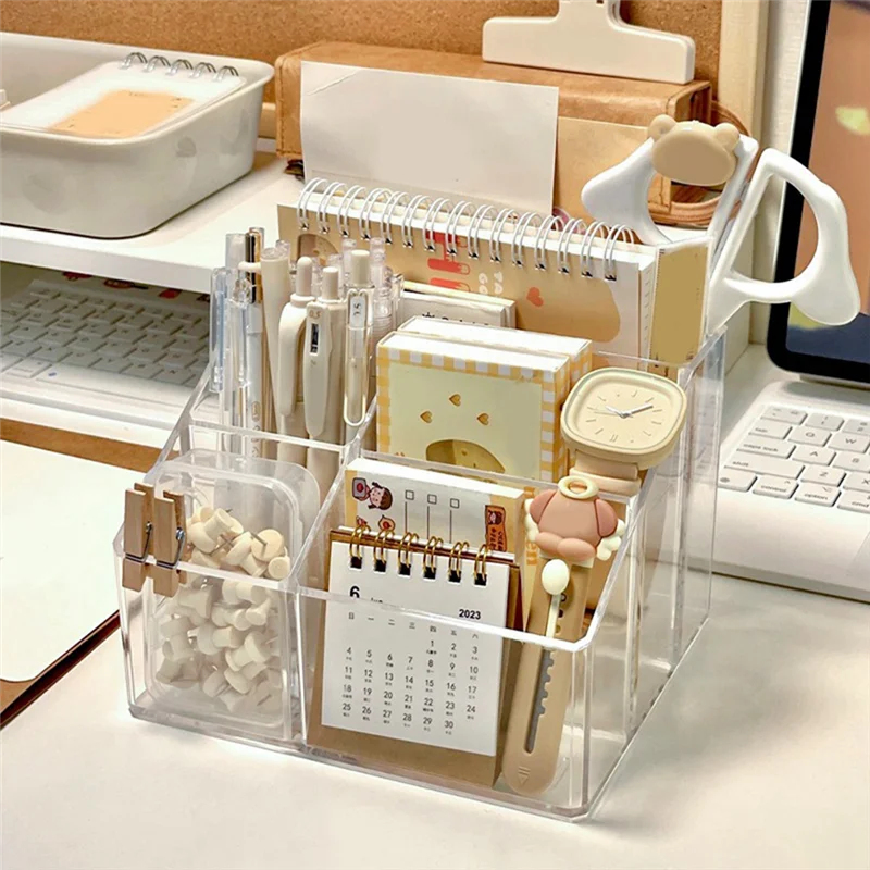Clear Pen Organizer for Desk, Plastic Office Supply Storage and Accessories Box for Marker, Stationery, Pencil Cup AJAS
Clear Pen Organizer for Desk, Plastic Office Supply Storage and Accessories Box for Marker, Stationery, Pencil Cup AJAS