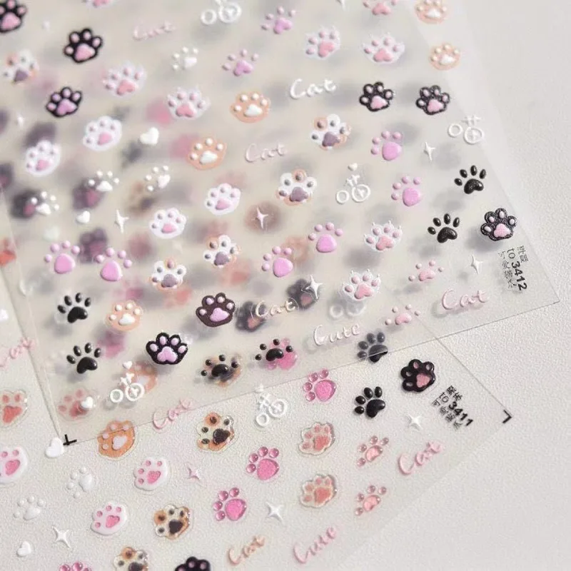 3pcs Mini Cute Cartoon Kitten Paw Scrapbook Journal Sticker 3D Relief Sweet Nail Sticker for Kids DIY Kawaii Stationery Sticker
3pcs Mini Cute Cartoon Kitten Paw Scrapbook Journal Sticker 3D Relief Sweet Nail Sticker for Kids DIY Kawaii Stationery Sticker