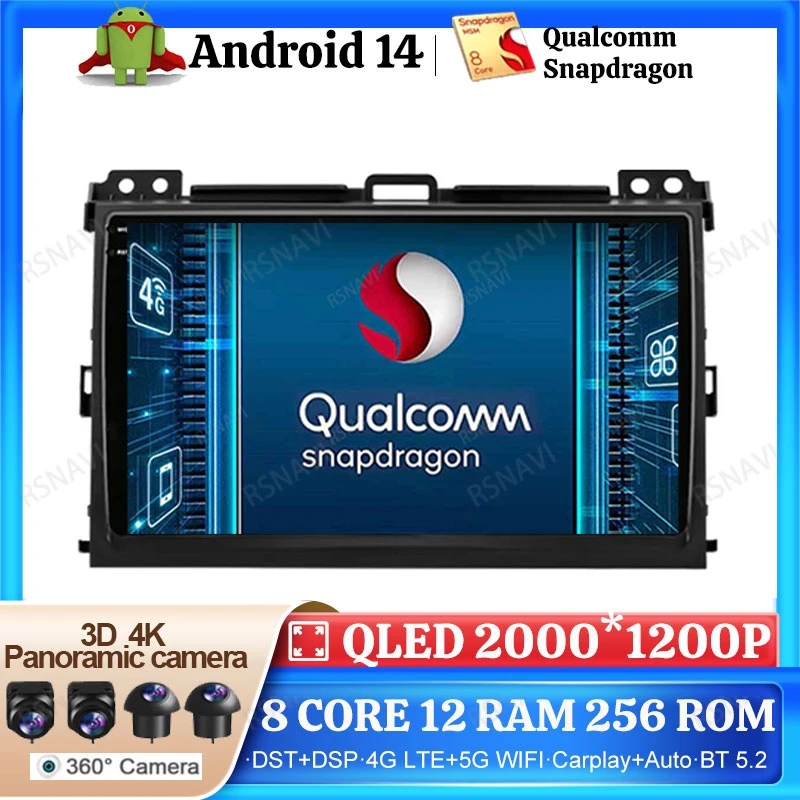 Android 14 Car Radio For Lexus GX470 GX 470 J120 2002 - 2009 For Toyota Land Cruiser Prado 120 3 III Stereo Navigation DSP 2DIN
Android 14 Car Radio For Lexus GX470 GX 470 J120 2002 - 2009 For Toyota Land Cruiser Prado 120 3 III Stereo Navigation DSP 2DIN