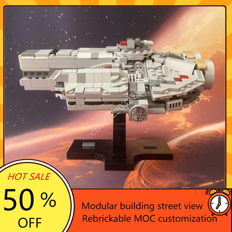626PCS KOTOR Ebon Hawk Midi Scale Space War Weapon MOC SpaceShip Battle Model Building Block DIY Education Assembly Model Gifts
626PCS KOTOR Ebon Hawk Midi Scale Space War Weapon MOC SpaceShip Battle Model Building Block DIY Education Assembly Model Gifts