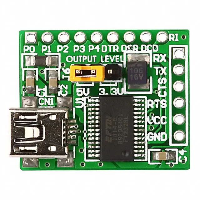 New MIKROE-483 BOARD USB UART FT232R
New MIKROE-483 BOARD USB UART FT232R