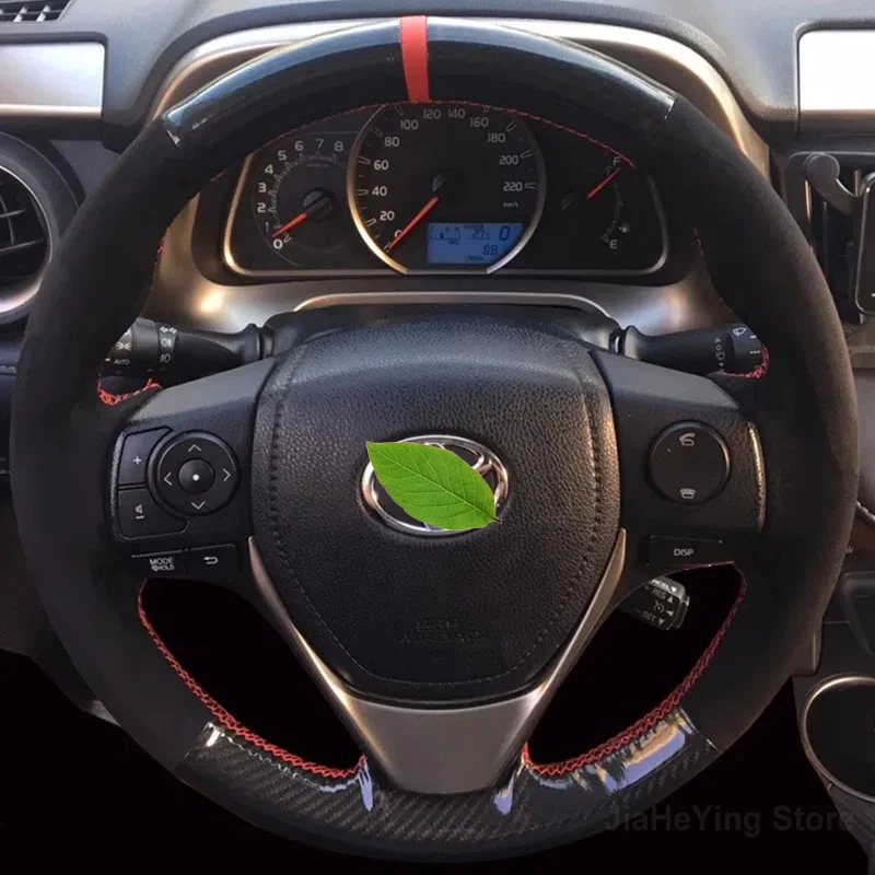 Custom Hand Sewn PU Carbon Fiber Leather Car Steering Wheel Cover For Toyota RAV 4 2013-2018 Corolla Auris 2014-2017 Accessories
Custom Hand Sewn PU Carbon Fiber Leather Car Steering Wheel Cover For Toyota RAV 4 2013-2018 Corolla Auris 2014-2017 Accessories