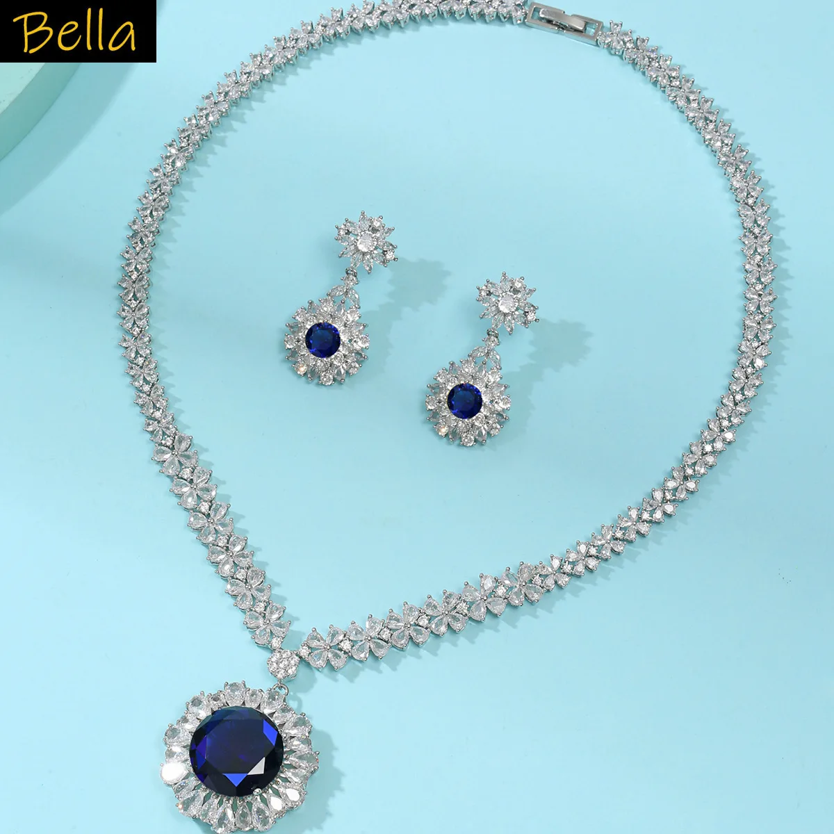 luxury zirconia jewelry set 2pcs necklace earrings yellow red white blue green large round pendant shiny jewelry wedding party
luxury zirconia jewelry set 2pcs necklace earrings yellow red white blue green large round pendant shiny jewelry wedding party