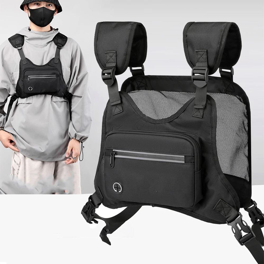Tactical Chest Bag Pouch Multi-Functional Breathable Night Sports Cycling Running Vest Packet for Travel Camping Hiking Running
Tactical Chest Bag Pouch Multi-Functional Breathable Night Sports Cycling Running Vest Packet for Travel Camping Hiking Running