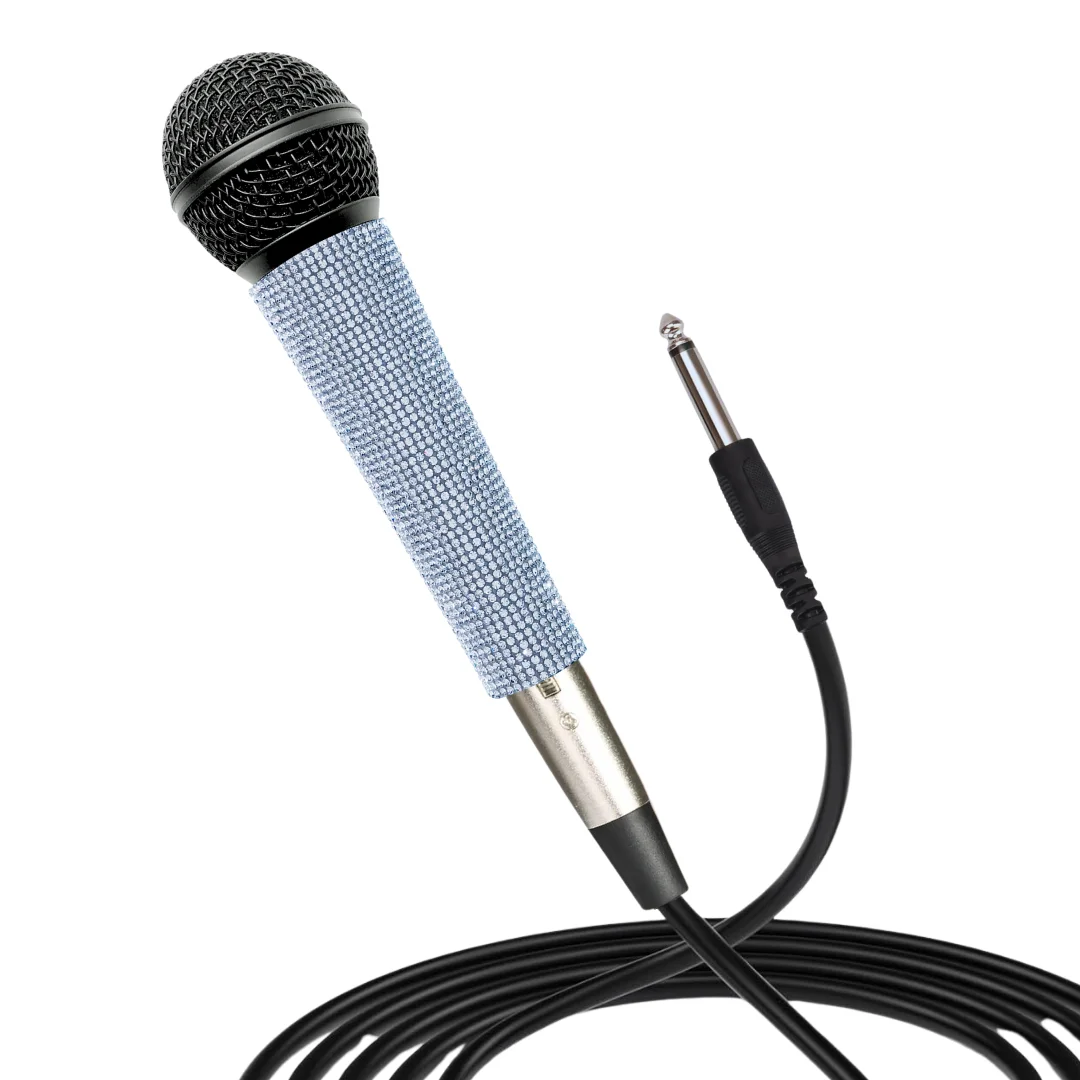 Bling Bling Dynamic Karaoke Microphone - Shiny Blue Metallic Handheld Mic for Karaoke, Speeches, Weddings & Outdoor Events
Bling Bling Dynamic Karaoke Microphone - Shiny Blue Metallic Handheld Mic for Karaoke, Speeches, Weddings & Outdoor Events