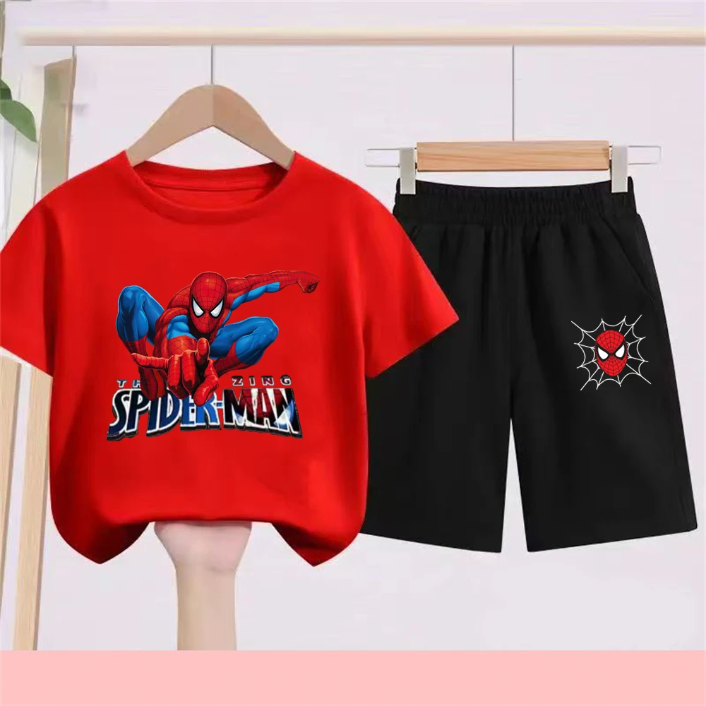 Spider-Man Kids T-Shirts suit Boys black Tshirt Summer Short Sleeve Baby Girls red Print Clothes Children Tee Casual Tops
Spider-Man Kids T-Shirts suit Boys black Tshirt Summer Short Sleeve Baby Girls red Print Clothes Children Tee Casual Tops
