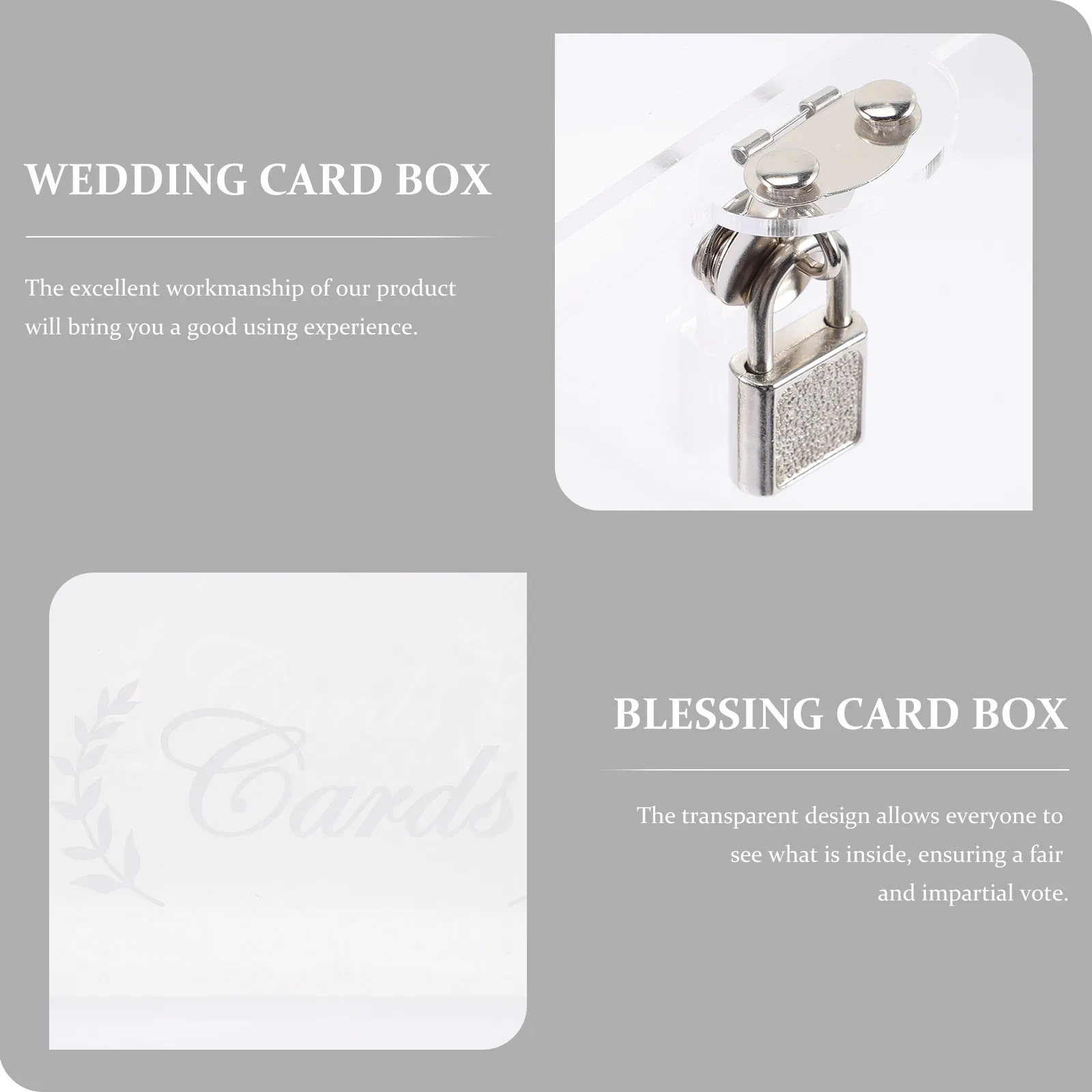 Wedding Card Box Transparent Acrylic Design Ideal for Reception Table Card Collection Gift Display Keepsake Centerpiece Party
Wedding Card Box Transparent Acrylic Design Ideal for Reception Table Card Collection Gift Display Keepsake Centerpiece Party