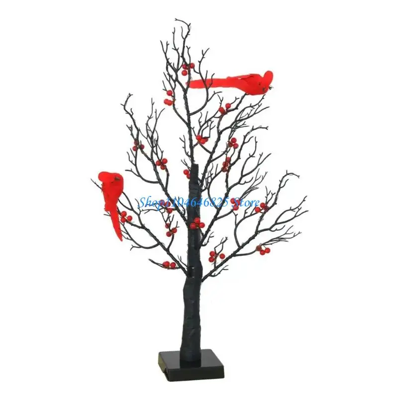 Black Artificial Trees Lighting With Red Fruit And Bird Parrots Battery Operated Tabletop Mini Artificial Trees Lamp
Black Artificial Trees Lighting With Red Fruit And Bird Parrots Battery Operated Tabletop Mini Artificial Trees Lamp