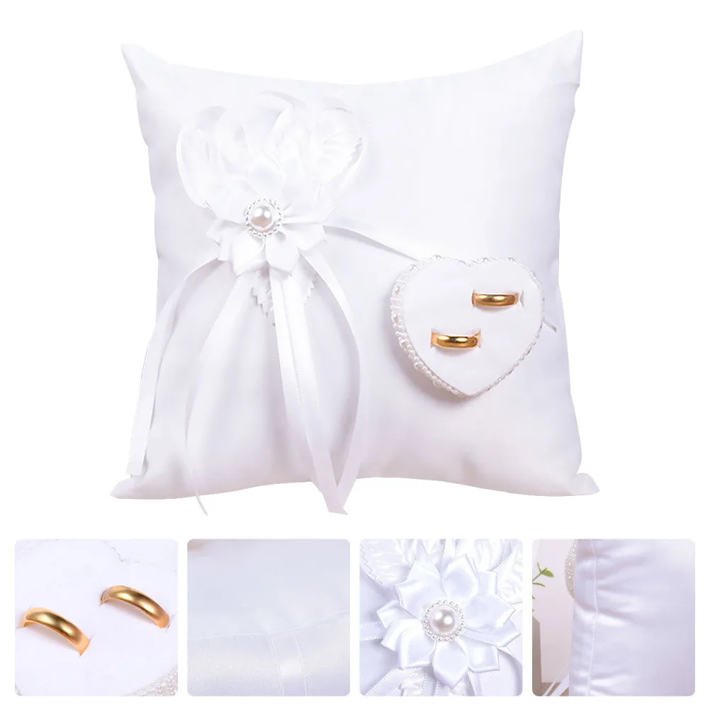 1Pcs Floral Design Wedding Ring Pillow White Compact Size Easy to Store and Carry Romantic Decoration for Wedding Party
1Pcs Floral Design Wedding Ring Pillow White Compact Size Easy to Store and Carry Romantic Decoration for Wedding Party