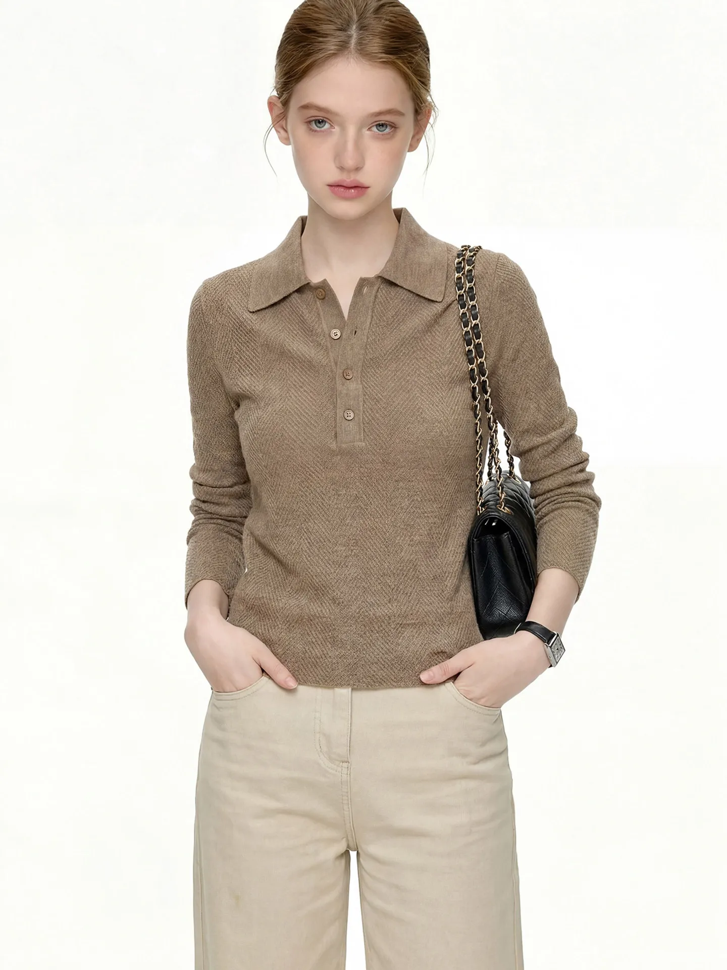 Casual Color Long Sleeve Knitted Base Shirt Women's Neck Pullover Slimming Spring Fashion Anti-Aging Top
Casual Color Long Sleeve Knitted Base Shirt Women's Neck Pullover Slimming Spring Fashion Anti-Aging Top