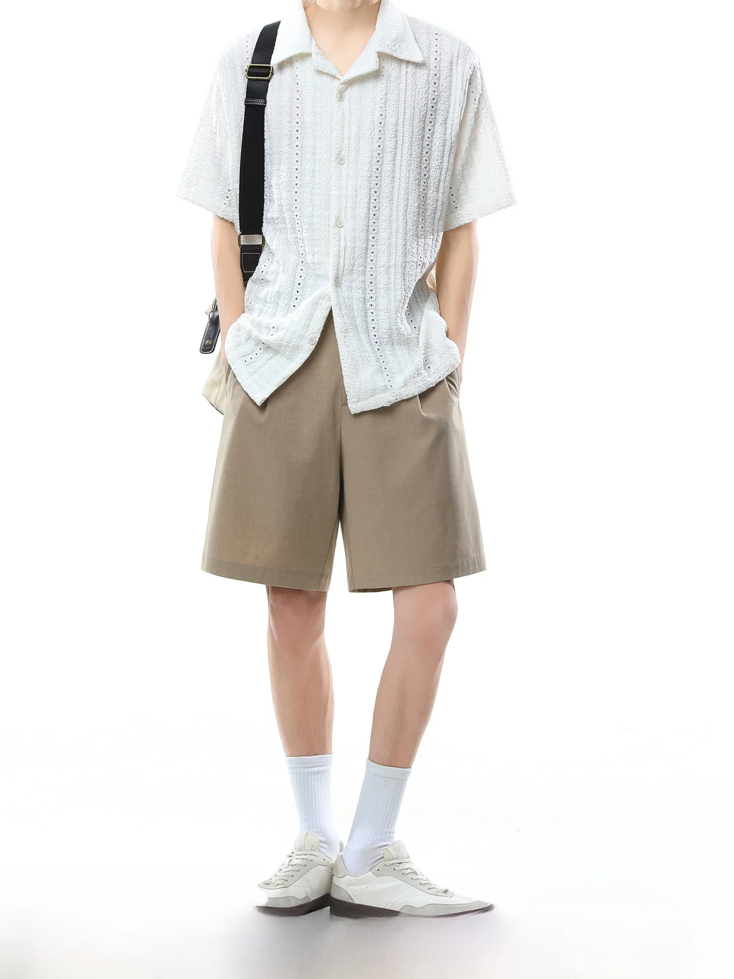 Dream Made Men's Casual Folded Shorts Summer Loose Fit Straight Leg Five-Quarter Pants Comfortable Breathable Polyester Blend
Dream Made Men's Casual Folded Shorts Summer Loose Fit Straight Leg Five-Quarter Pants Comfortable Breathable Polyester Blend