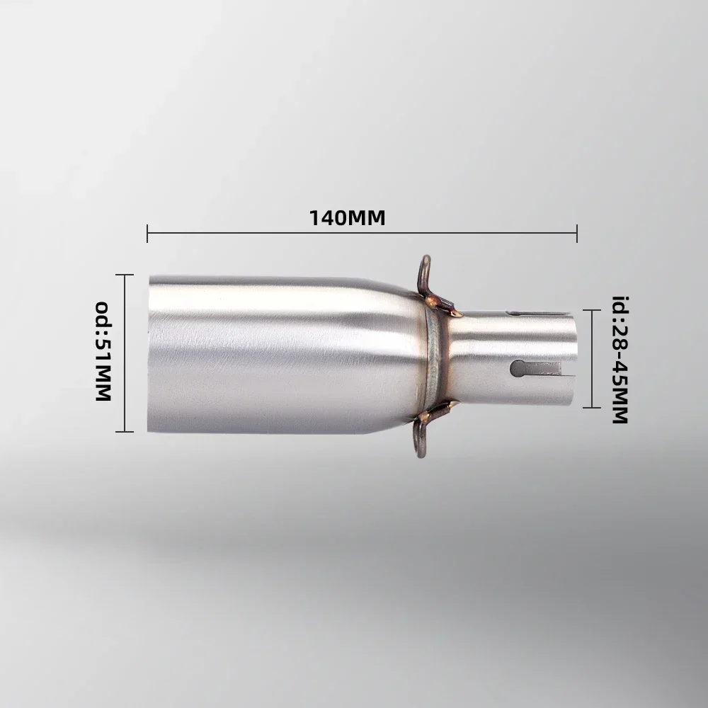 Motorcycle Modified Exhaust Pipe Suitable For 28-45mm Adapter 51mm Muffler, Middle Link Pipe Various Sizes Jiu
Motorcycle Modified Exhaust Pipe Suitable For 28-45mm Adapter 51mm Muffler, Middle Link Pipe Various Sizes Jiu