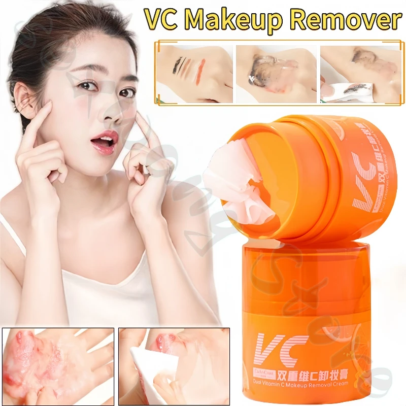 Double vc makeup remover refreshing, non-greasy and gentle deep cleansing heavy makeup eyes, face and lips makeup 40g
Double vc makeup remover refreshing, non-greasy and gentle deep cleansing heavy makeup eyes, face and lips makeup 40g