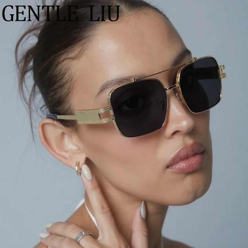 Vintage Steampunk Square Sunglasses Women 2025 Luxury Brand Classic Double Beam Sun Glasses Metal Frame Eyewear Outdoor Shades
Vintage Steampunk Square Sunglasses Women 2025 Luxury Brand Classic Double Beam Sun Glasses Metal Frame Eyewear Outdoor Shades