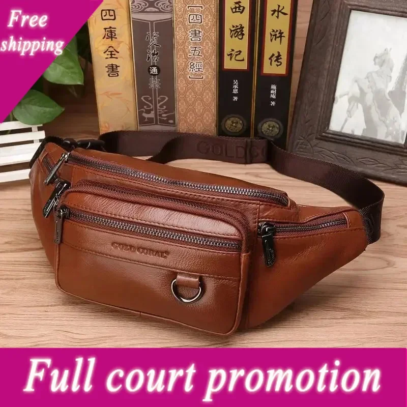 Real Cowhide Male Hip Fanny Pack Travel Shoulder Crossbody Bags Retro Men Genuine Leather Sling Chest Belt Waist Bag New
Real Cowhide Male Hip Fanny Pack Travel Shoulder Crossbody Bags Retro Men Genuine Leather Sling Chest Belt Waist Bag New
