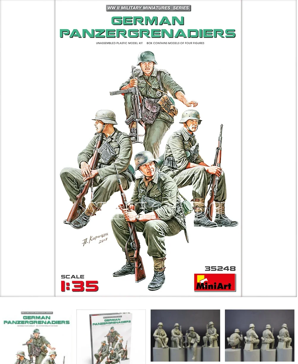 Комплект пластиковой собранной модели MiniArt 35248, немецкий танковый гренадер 1/35
Комплект пластиковой собранной модели MiniArt 35248, немецкий танковый гренадер 1/35
