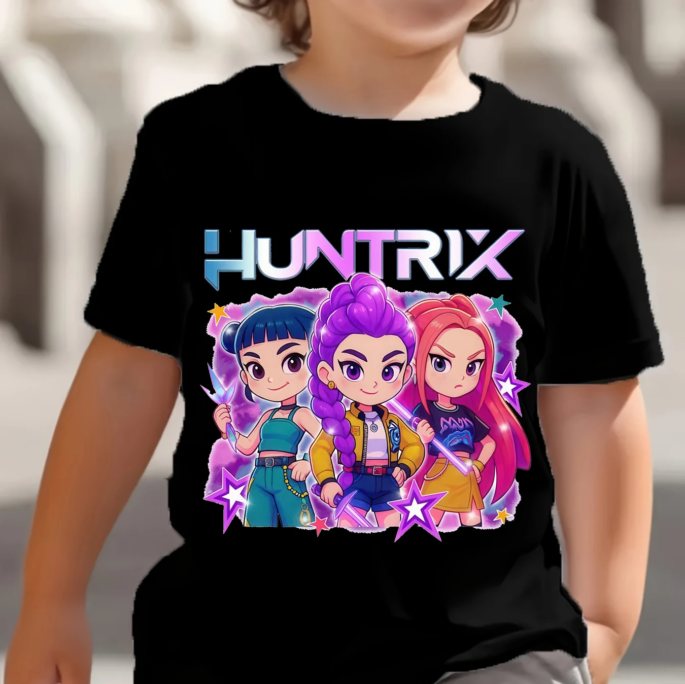 Kpop Demon Hunters Huntrix T-Shirt Boys Girls Fashion Casual Tops Summer O-Neck Short Sleeve Tees Cute Cartoon Kids T-shirt Gift
Kpop Demon Hunters Huntrix T-Shirt Boys Girls Fashion Casual Tops Summer O-Neck Short Sleeve Tees Cute Cartoon Kids T-shirt Gift