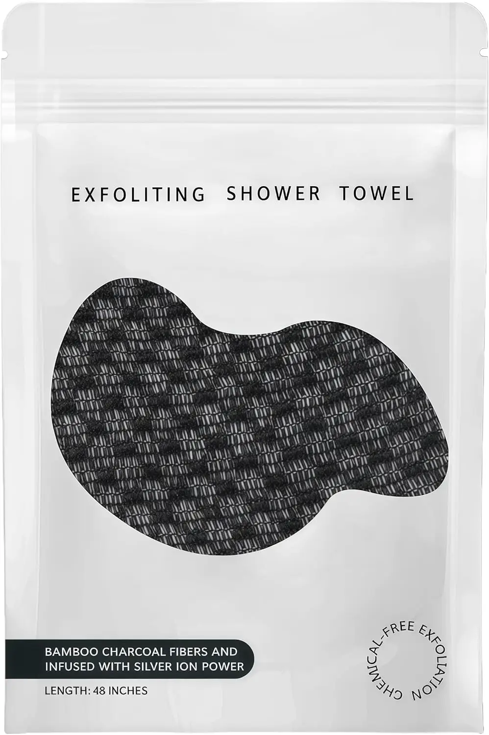 Exfoliating Shower Towel 48" - Premium Scrub Washcloth for Body & Face, Dual-Sided Exfoliation for Men & Women (Black1)
Exfoliating Shower Towel 48" - Premium Scrub Washcloth for Body & Face, Dual-Sided Exfoliation for Men & Women (Black1)