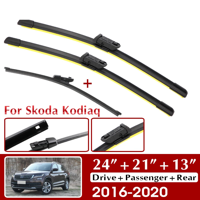 Wiper Front Rear Wiper Blades Set 24"+21"+13" For Skoda Kodiaq 2016 2017 2018 2019 2020 Windshield Windscreen Window
Wiper Front Rear Wiper Blades Set 24"+21"+13" For Skoda Kodiaq 2016 2017 2018 2019 2020 Windshield Windscreen Window