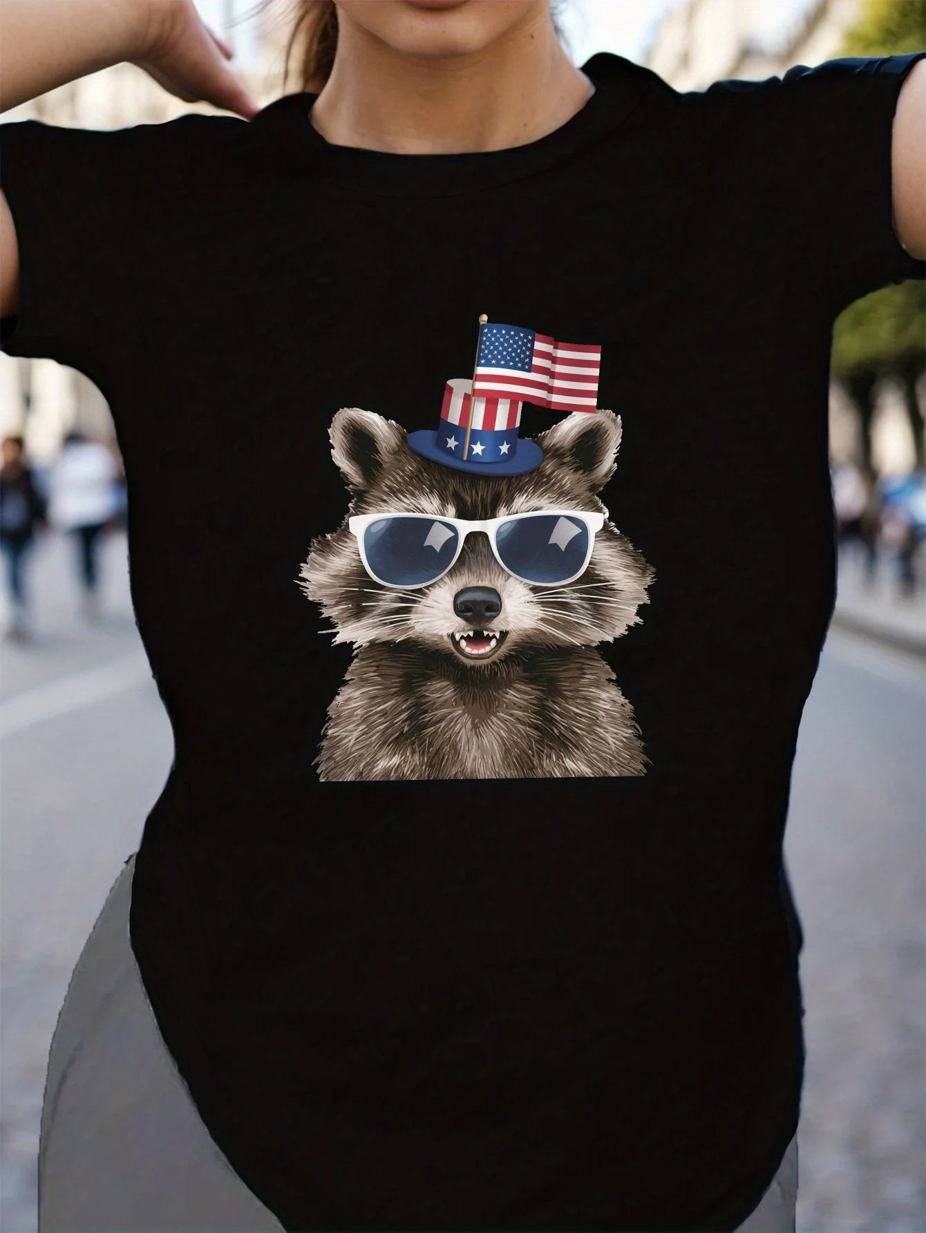 Graphic Print T-shirt, Short Sleeve Crew Neck Leisure T-shirt for Spring & Summer, Women's Clothing
Graphic Print T-shirt, Short Sleeve Crew Neck Leisure T-shirt for Spring & Summer, Women's Clothing