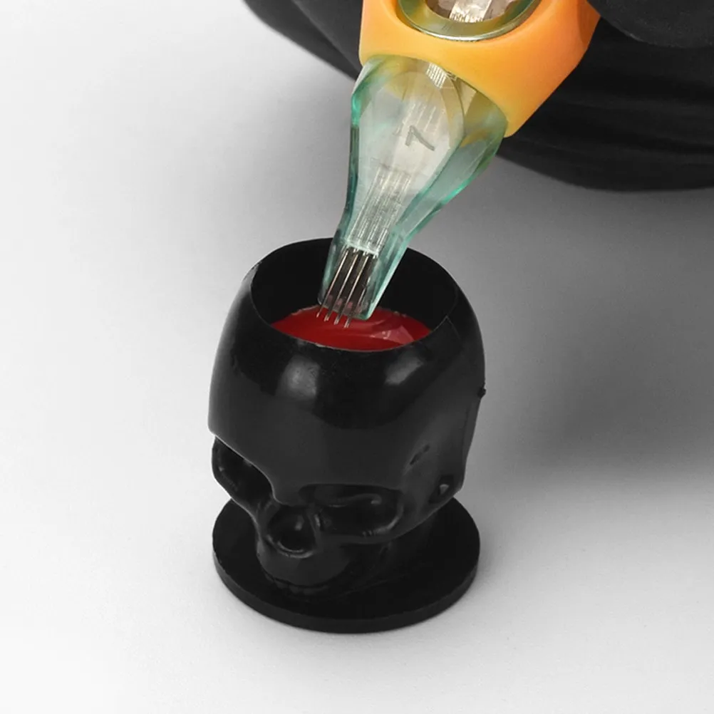 200pcs Skull Head Tattoo Ink Cups Small Pigment Holders Sturdy Plastic Non- For Tattooing Portable Ink Containers
200pcs Skull Head Tattoo Ink Cups Small Pigment Holders Sturdy Plastic Non- For Tattooing Portable Ink Containers