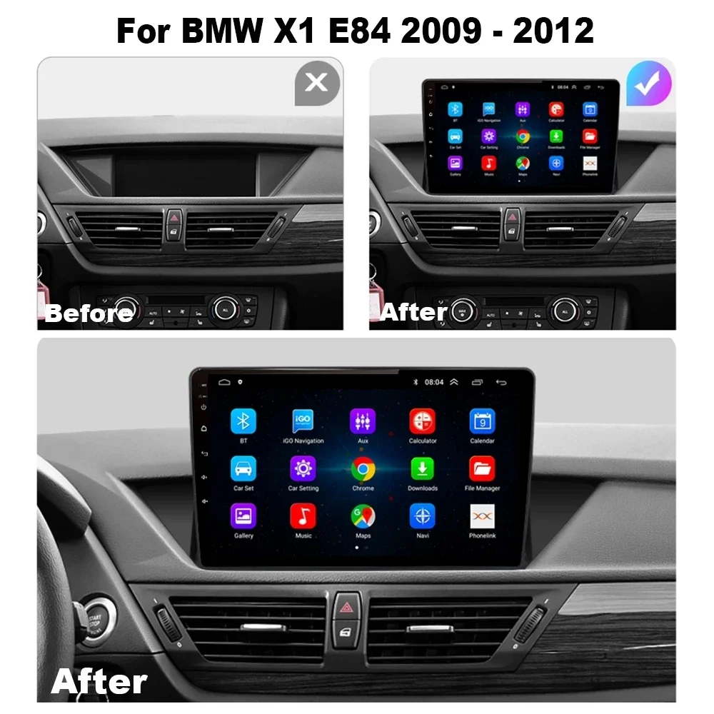 8GB+128G Android 13 4G radio For BMW X1 E84 2009 - 2012 Car stereo Multimedia Player Carplay Auto GPS Navi 2DIN NO DVD DSP 
8GB+128G Android 13 4G radio For BMW X1 E84 2009 - 2012 Car stereo Multimedia Player Carplay Auto GPS Navi 2DIN NO DVD DSP