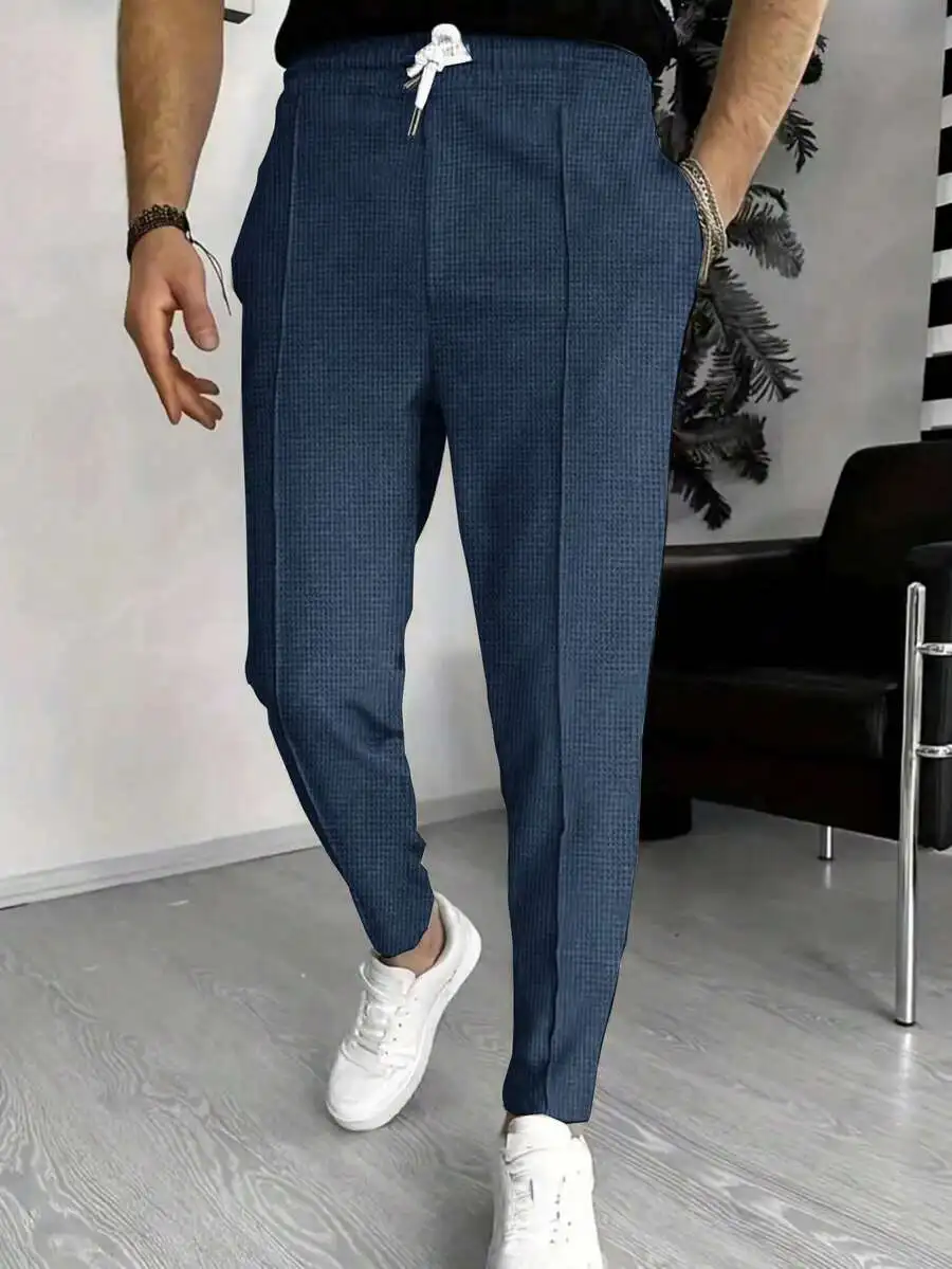 Mens Waffle Knit Jogger Pants Stretch Drawstring Waist Casual Sweatpants
Mens Waffle Knit Jogger Pants Stretch Drawstring Waist Casual Sweatpants