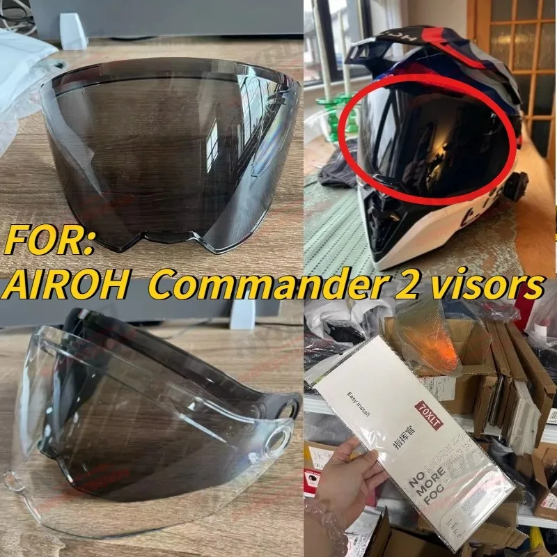 Motorcycle Helmet Sun Visor Anti Fog Film High-definition Sun Protection Suitable for Airoh Commander 2 Facial Protection Cover
Motorcycle Helmet Sun Visor Anti Fog Film High-definition Sun Protection Suitable for Airoh Commander 2 Facial Protection Cover