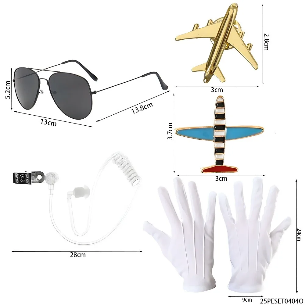PESENAR These are aviation themed accessories including sunglasses brooches gloves and so on Suitable for aviation theme parties
PESENAR These are aviation themed accessories including sunglasses brooches gloves and so on Suitable for aviation theme parties
