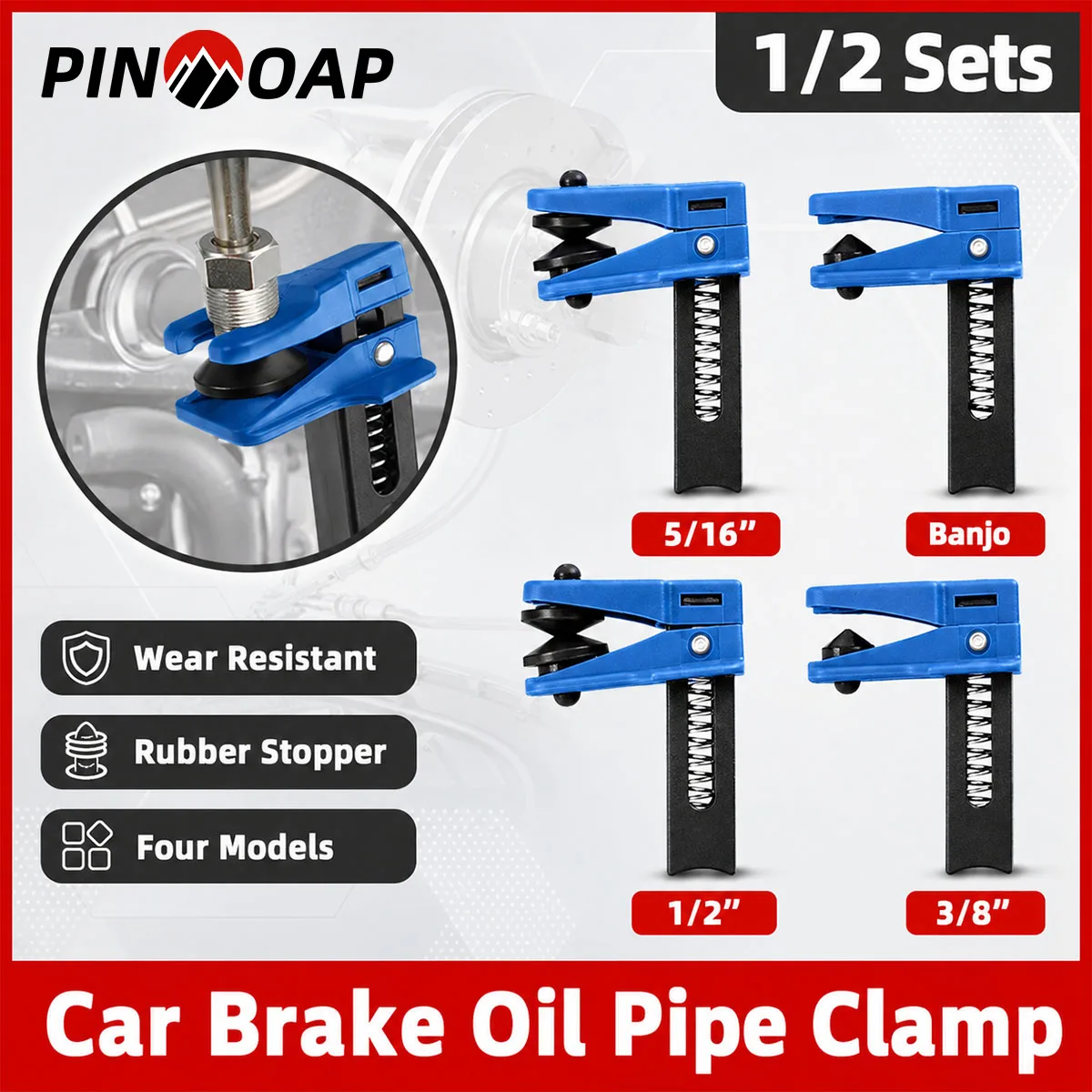 PINMOAP 1/2 Sets Universal Brake Line Stopper Clamp Brake Oil Hose Pinch Tool Fuel Fluid Pipe Clip Auto Motorcycle Maintenance
PINMOAP 1/2 Sets Universal Brake Line Stopper Clamp Brake Oil Hose Pinch Tool Fuel Fluid Pipe Clip Auto Motorcycle Maintenance