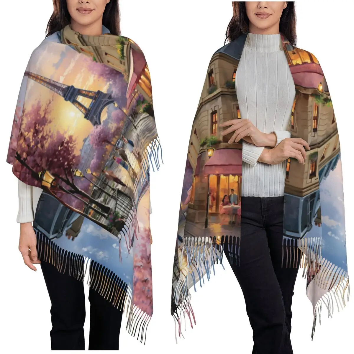 Удивительное дерево, розовый шарф с Эйфелевой башней, шарфы с кисточками, женские мягкие теплые шали и накидки, длинная осенне-зимняя шаль
Удивительное дерево, розовый шарф с Эйфелевой башней, шарфы с кисточками, женские мягкие теплые шали и накидки, длинная осенне-зимняя шаль