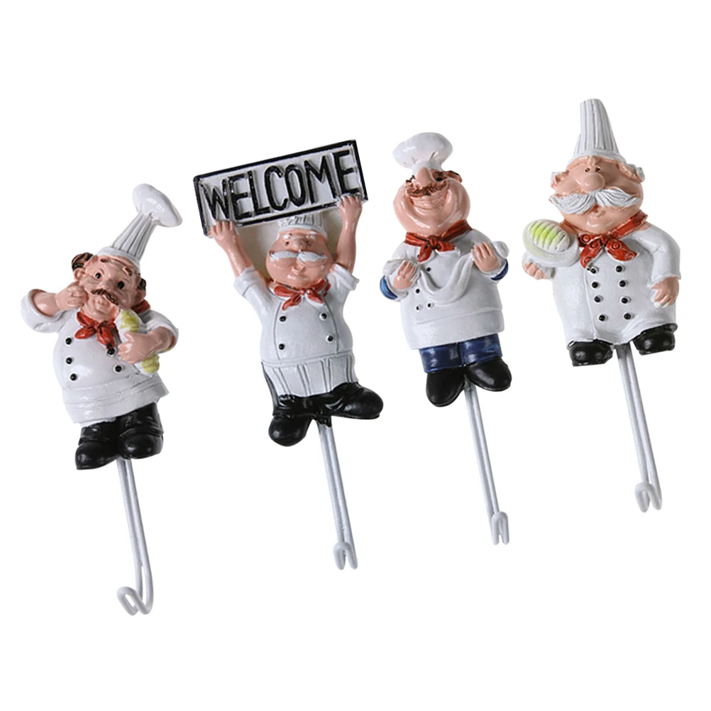 4 pcs Hooks Adheisve Punch Free Hook Adhesive Punch Free Chief Decor Kitchen Resin Holder Cartoon Shape Home Ornament
4 pcs Hooks Adheisve Punch Free Hook Adhesive Punch Free Chief Decor Kitchen Resin Holder Cartoon Shape Home Ornament
