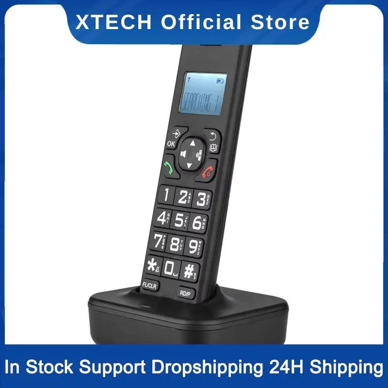 XTECH D1102B Cordless Phone Caller ID/Call Waiting 1.6 Inch Backlight LCD 3 Line Screen Display 16 Languages US PLUG
XTECH D1102B Cordless Phone Caller ID/Call Waiting 1.6 Inch Backlight LCD 3 Line Screen Display 16 Languages US PLUG