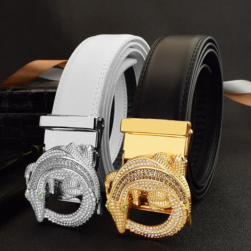 2023 New Automatic Buckle White Belt Korean Version Men's Alligator Round Button Waistband 3.5cm Wide Business Casual Pants Belt
2023 New Automatic Buckle White Belt Korean Version Men's Alligator Round Button Waistband 3.5cm Wide Business Casual Pants Belt