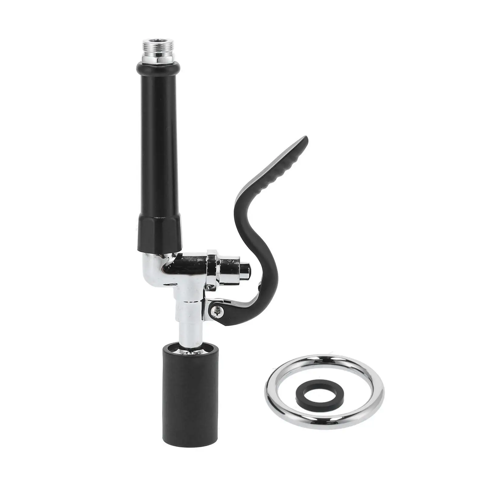 High Pressure Kitchen Faucet Spray Head Kit - Commercial Rinse Valve for Restaurants - Black Accessories
High Pressure Kitchen Faucet Spray Head Kit - Commercial Rinse Valve for Restaurants - Black Accessories