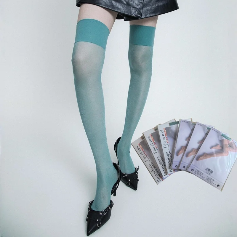 Оптовые мягкие тканевые чулки в стиле Лолита, зеленые, с широким краем, выше колена, прозрачные, женские, в цветах конфет, для повседневной носки и вечеринок
Оптовые мягкие тканевые чулки в стиле Лолита, зеленые, с широким краем, выше колена, прозрачные, женские, в цветах конфет, для повседневной носки и вечеринок