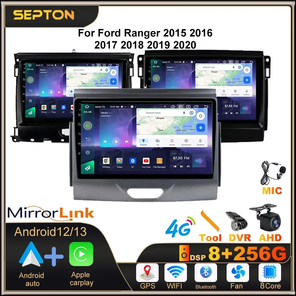 SEPTON 8+256G Android12 Car Radio for Ford Ranger 2015 2016 2017 2018 2019 2020 Multimedia Player GPS Screen 4G WIFI Car Stereo
SEPTON 8+256G Android12 Car Radio for Ford Ranger 2015 2016 2017 2018 2019 2020 Multimedia Player GPS Screen 4G WIFI Car Stereo