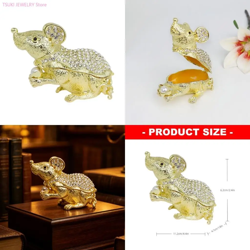 62KE Stylish Zodiacs Mouse Jewelry Case Container Perfect For Christmas Birthday Present
62KE Stylish Zodiacs Mouse Jewelry Case Container Perfect For Christmas Birthday Present