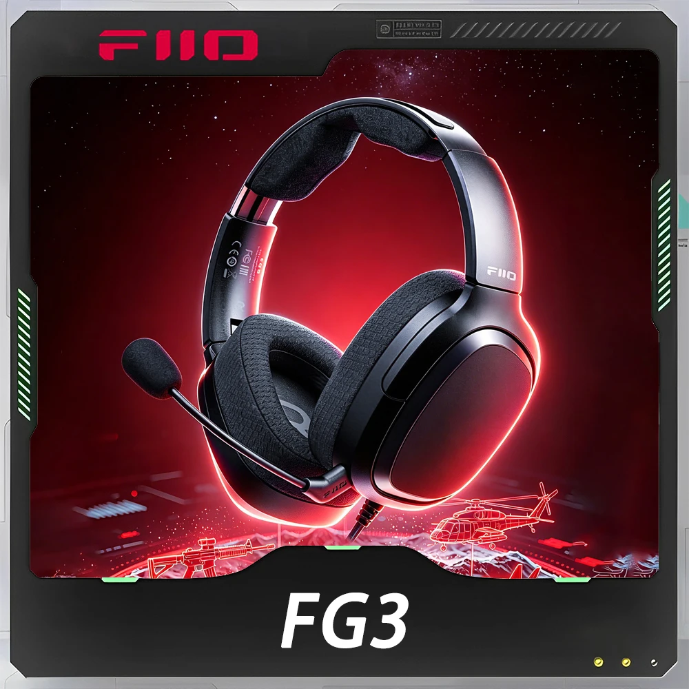 FiiO FG3 E-sports Headphones With Microphone Intelligent ENC Call Noise Reduce Foldable 7.1 Surround Sound Gaming Earphones
FiiO FG3 E-sports Headphones With Microphone Intelligent ENC Call Noise Reduce Foldable 7.1 Surround Sound Gaming Earphones
