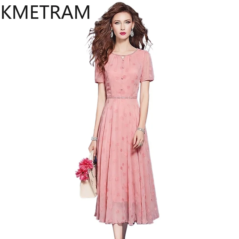 KMETRAM Summer Dresses for Woman Elegant Printed Long Dress French Style A-Line Dress 2026 Premium Women Clothes платье женское
KMETRAM Summer Dresses for Woman Elegant Printed Long Dress French Style A-Line Dress 2026 Premium Women Clothes платье женское