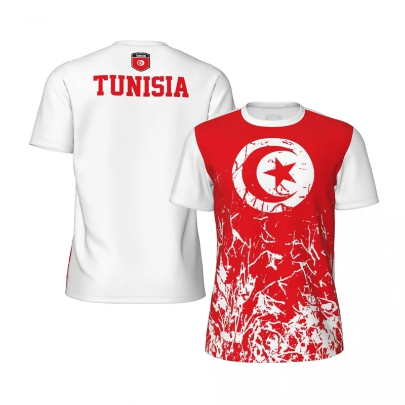 Men Tunisia Pattern T-shirt 3D Printed Soccer Tee Shirts Summer Fitness Oversized Short Sleeve Sports GYM Football T Shirt
Men Tunisia Pattern T-shirt 3D Printed Soccer Tee Shirts Summer Fitness Oversized Short Sleeve Sports GYM Football T Shirt