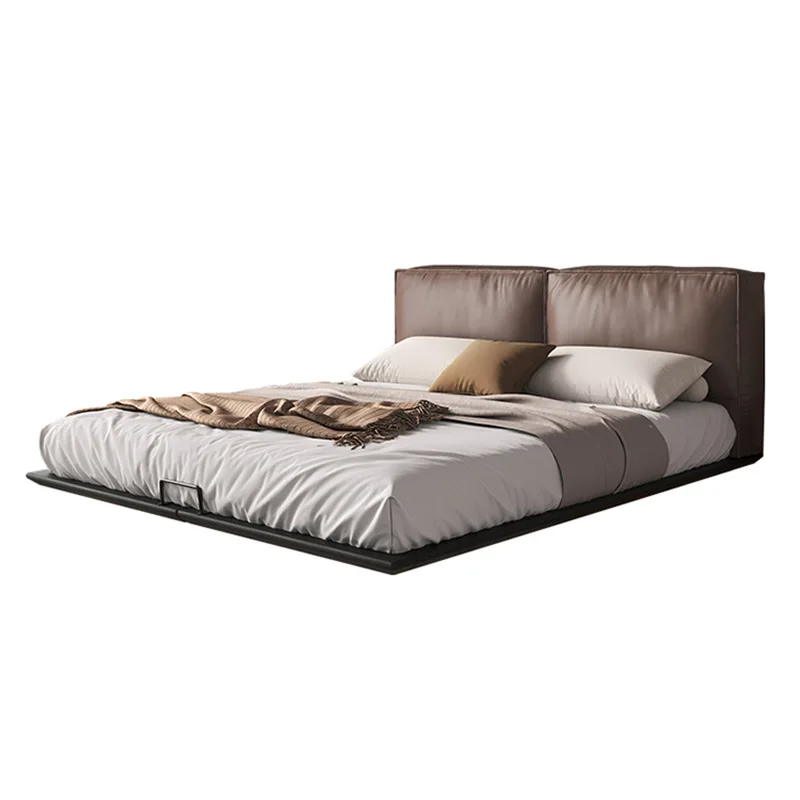 tofu cubes, leather bed, Italian style, master bedroom, simple, light luxury, first layer of cowhide
tofu cubes, leather bed, Italian style, master bedroom, simple, light luxury, first layer of cowhide