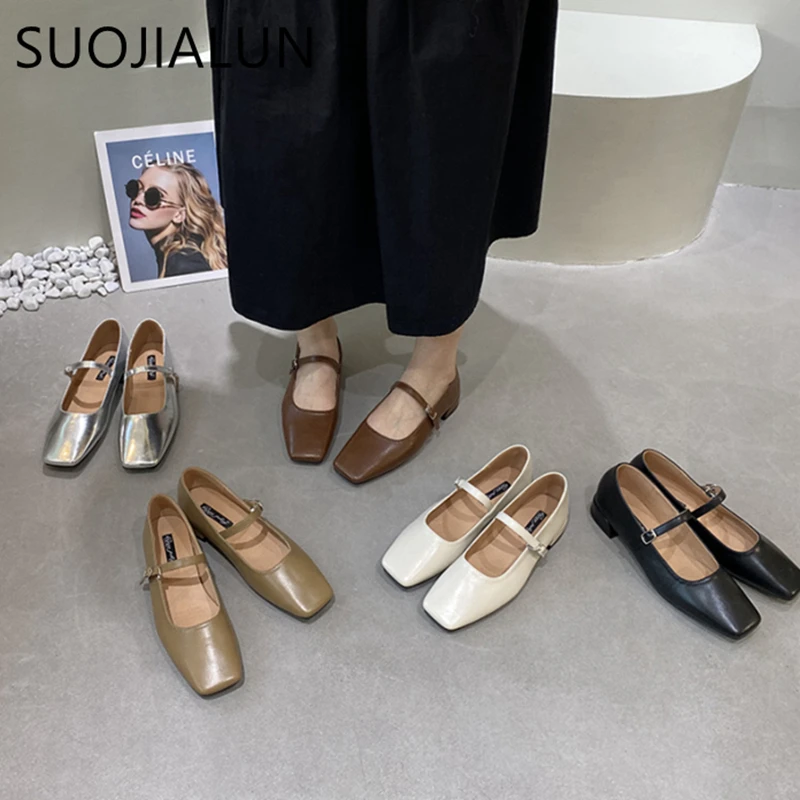 SUOJIALUN 2024 Spring New Women Flat Shoes Fashion Square Toe Shallow Ladies Mary Jane Shoes Casual Outdoor Dress Ballerinas Sho
SUOJIALUN 2024 Spring New Women Flat Shoes Fashion Square Toe Shallow Ladies Mary Jane Shoes Casual Outdoor Dress Ballerinas Sho