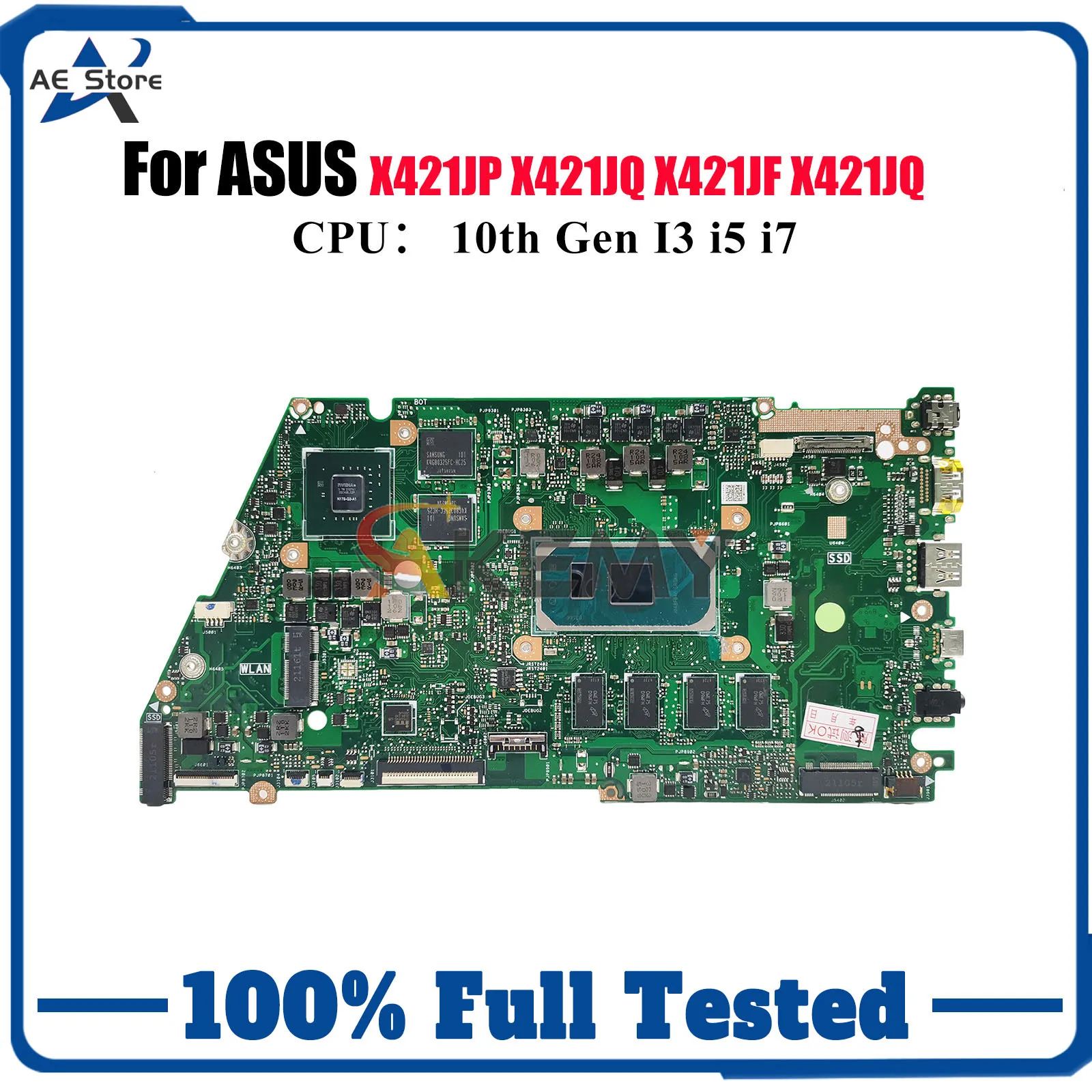 X421JP Laptop Motherboard For ASUS X421JQ I421J X421JQ X421JF S433J R421J X421J X421JAY V4050J X413J Mainboard 10th Gen I3 i5 i7
X421JP Laptop Motherboard For ASUS X421JQ I421J X421JQ X421JF S433J R421J X421J X421JAY V4050J X413J Mainboard 10th Gen I3 i5 i7