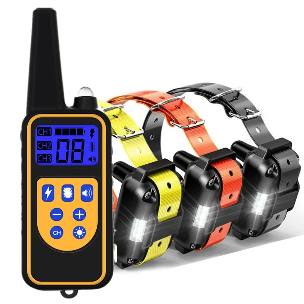 Training Collar Dog 800m Anti Bark Dog Collar Waterproof With Pet Rechargeable Pet Remote Control Electric Collar For Dogs
Training Collar Dog 800m Anti Bark Dog Collar Waterproof With Pet Rechargeable Pet Remote Control Electric Collar For Dogs