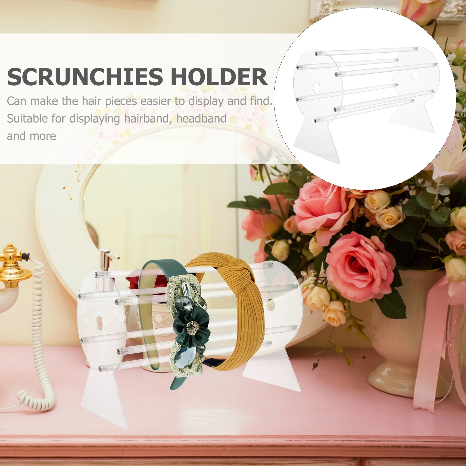 Clear Headband Organizer Horizontal Storage Rack Display Stand For Hairbands Scrunchies Holder Hair Accessories Lightweight
Clear Headband Organizer Horizontal Storage Rack Display Stand For Hairbands Scrunchies Holder Hair Accessories Lightweight