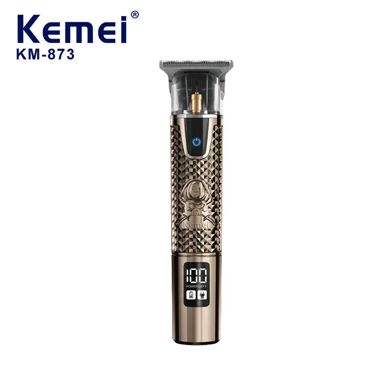 Профессиональная машинка для стрижки волос Kemei KM-873 для салона и домашнего использования, перезаряжаемая через USB, HD-дисплей, беспроводной триммер.
Профессиональная машинка для стрижки волос Kemei KM-873 для салона и домашнего использования, перезаряжаемая через USB, HD-дисплей, беспроводной триммер.